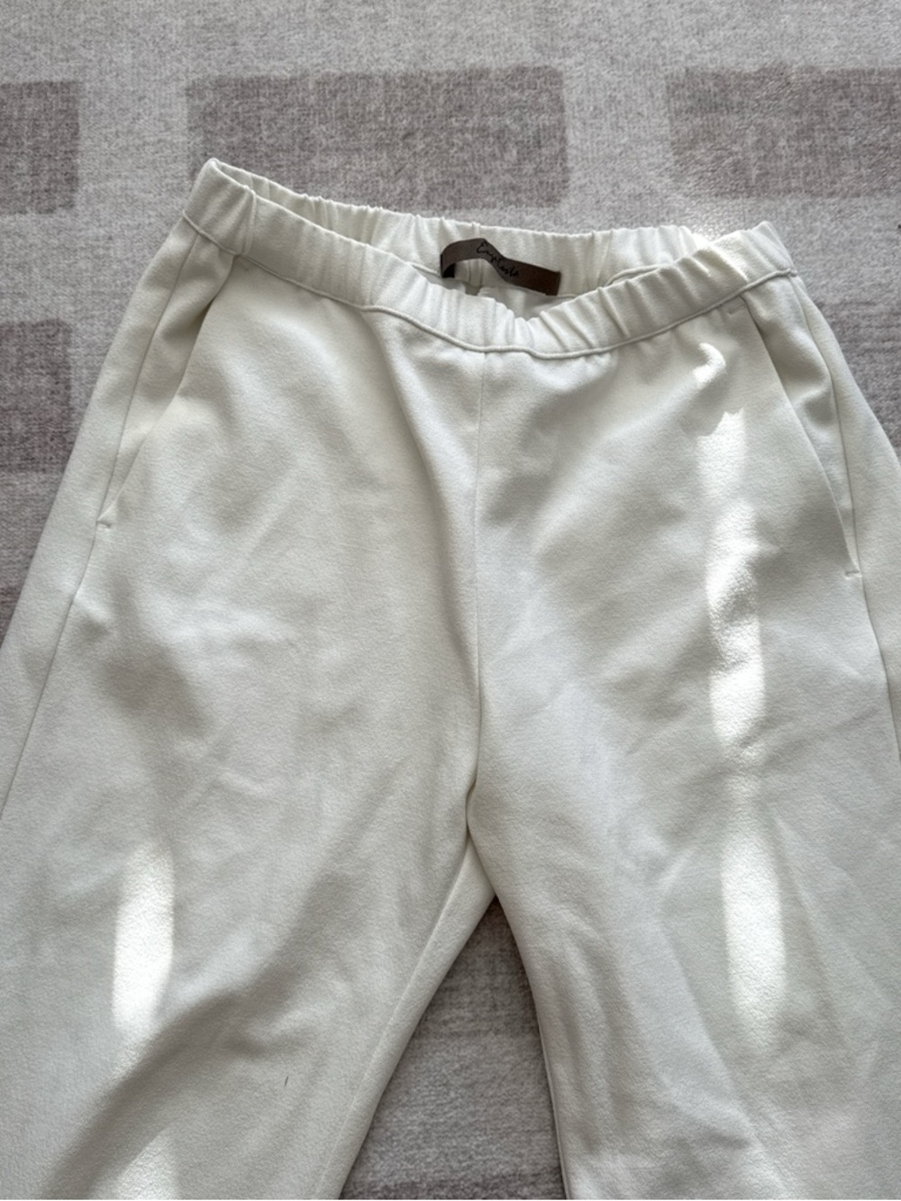 Women's Cream Pull-On Pants - Unbranded